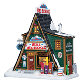 Lemax Vail Village Lighted Buildings Lemax The Summit Ski School Decoration